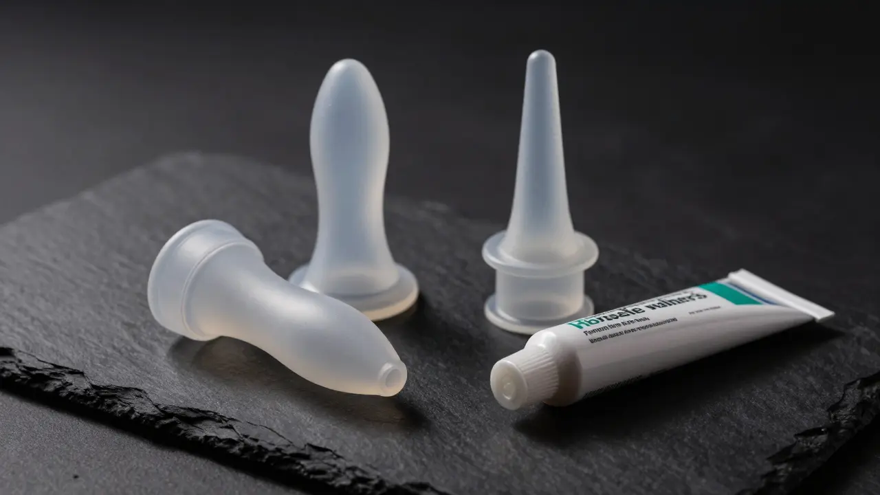 Ergonomické silikonové pomůcky pro péči o prostatu