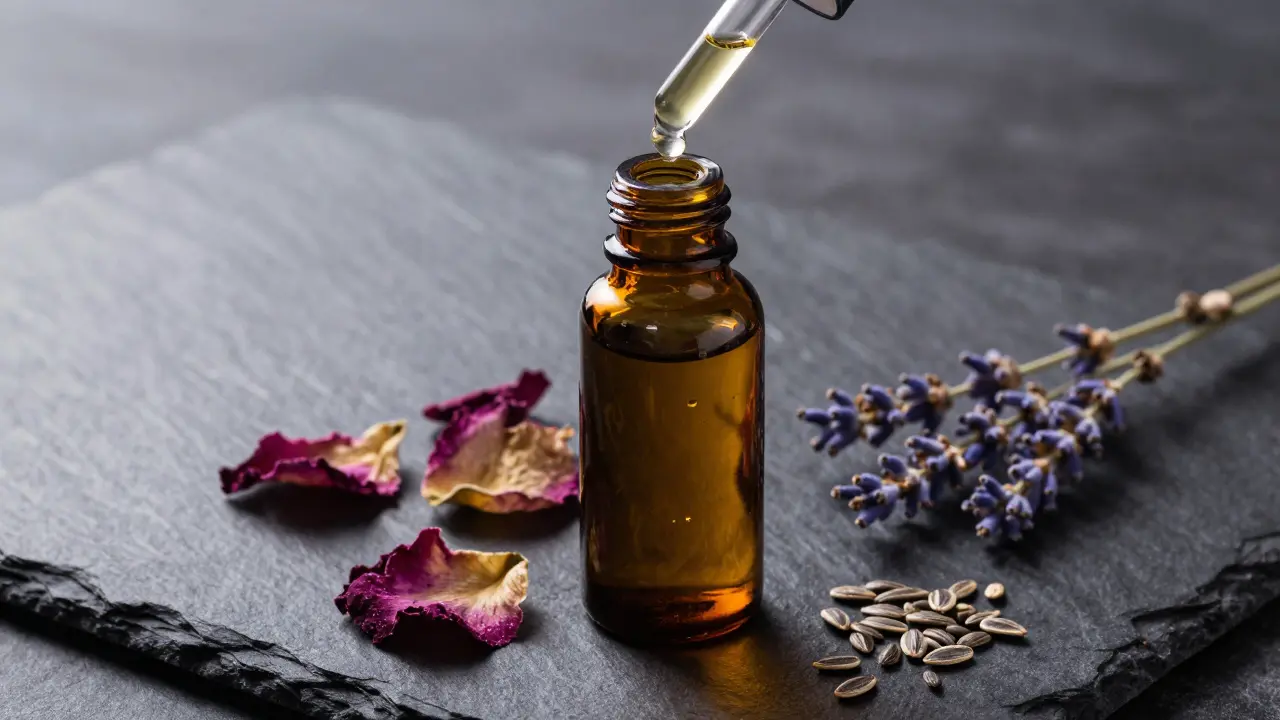 Luxusní masážní olej s přírodními ingrediencemi jako růže