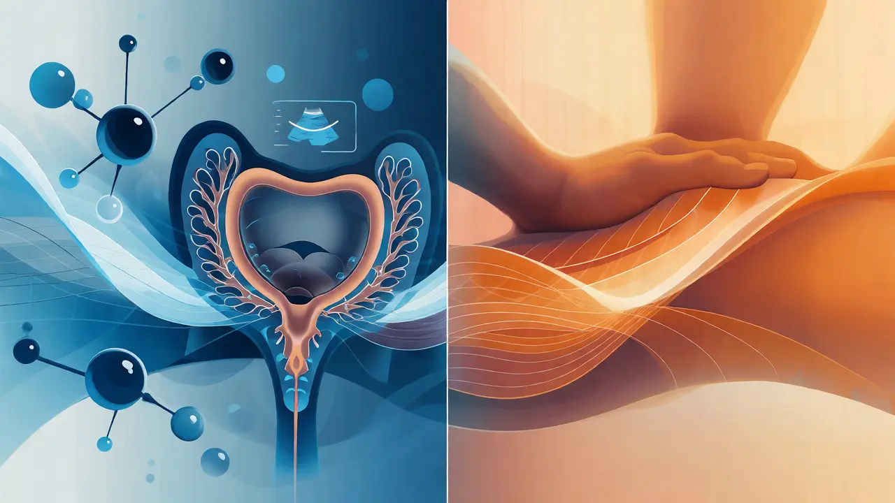 Konceptuální rozdělení diagnostiky prostaty a masáže